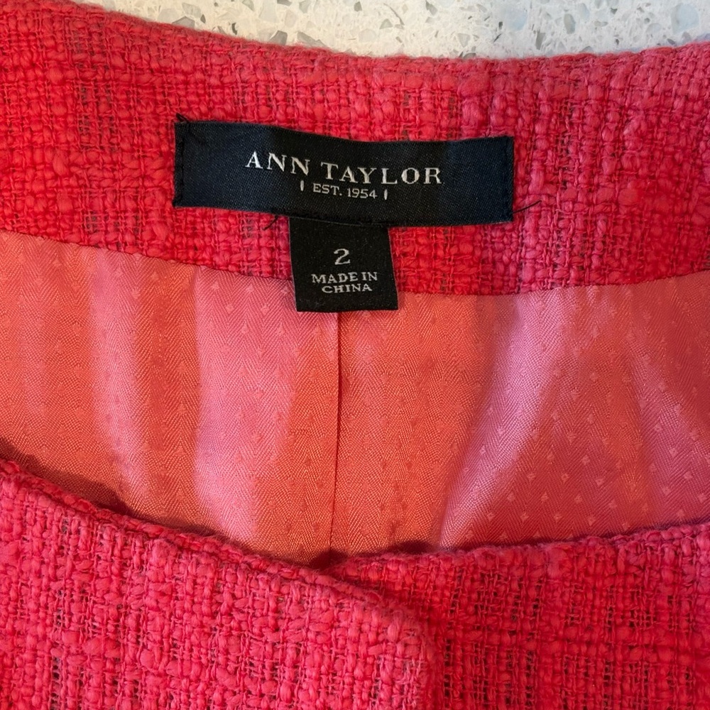 Ann Taylor Coral Blazer with Texture - Picture 5 of 10